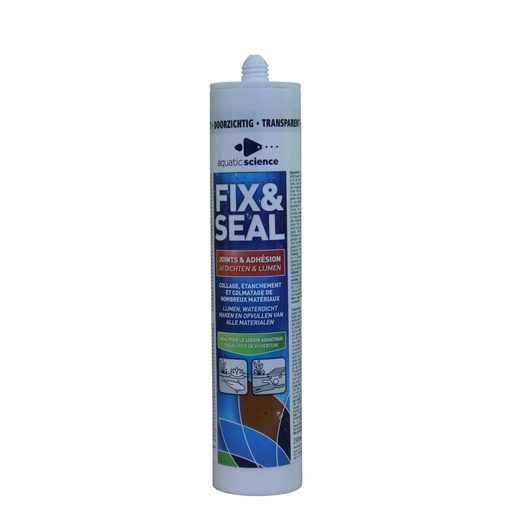 [ACCFSN290E] Lijm fix & seal zwart 290 ml