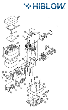 [SAVAHP0002C] Sous-couvercle pour pompe à air HP 100/120/150/200